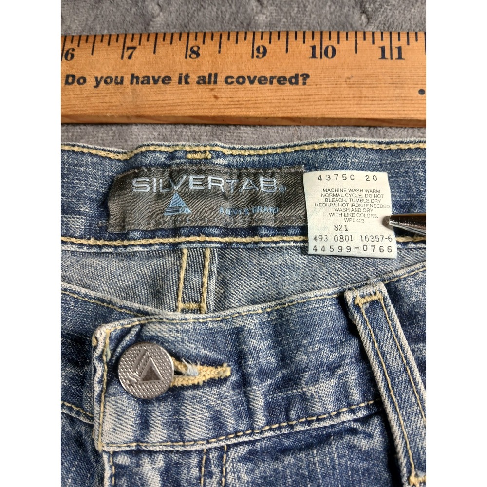 🔥 VINTAGE 2001 Levi's SilverTab BAGGY FIT Jeans 32x29 Skater Wide Leg Y2K! - Picture 6 of 10
